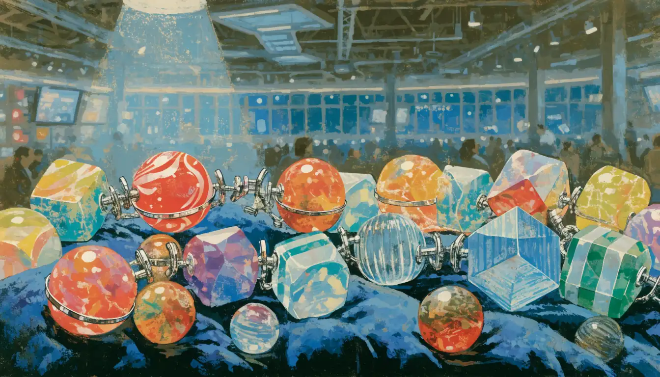 Cluster of colorful casino tokens on velvet in a UK betting venue