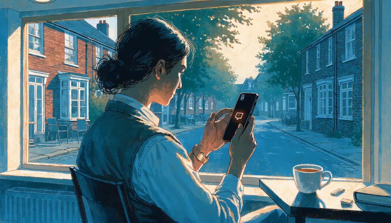 Player receiving a fast payout notification on smartphone at home in the UK