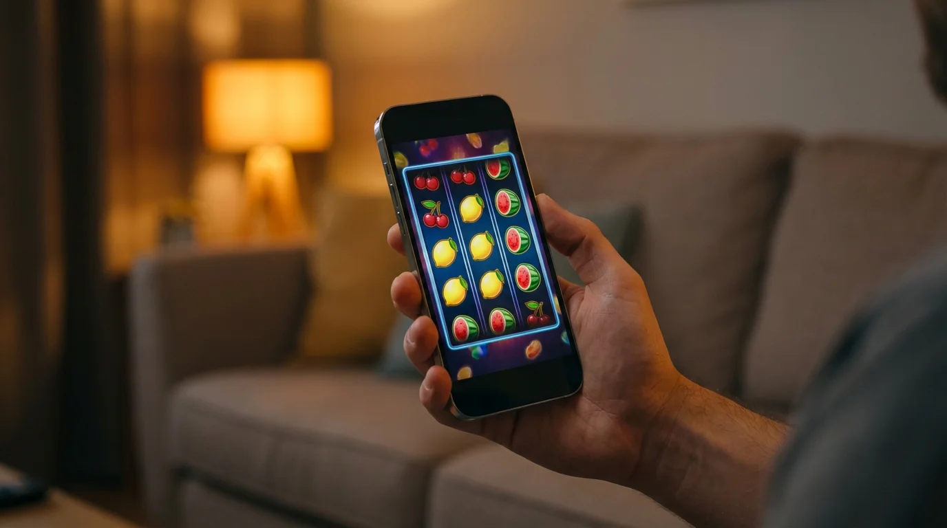 Mobile gambling on smartphone with UK casino app