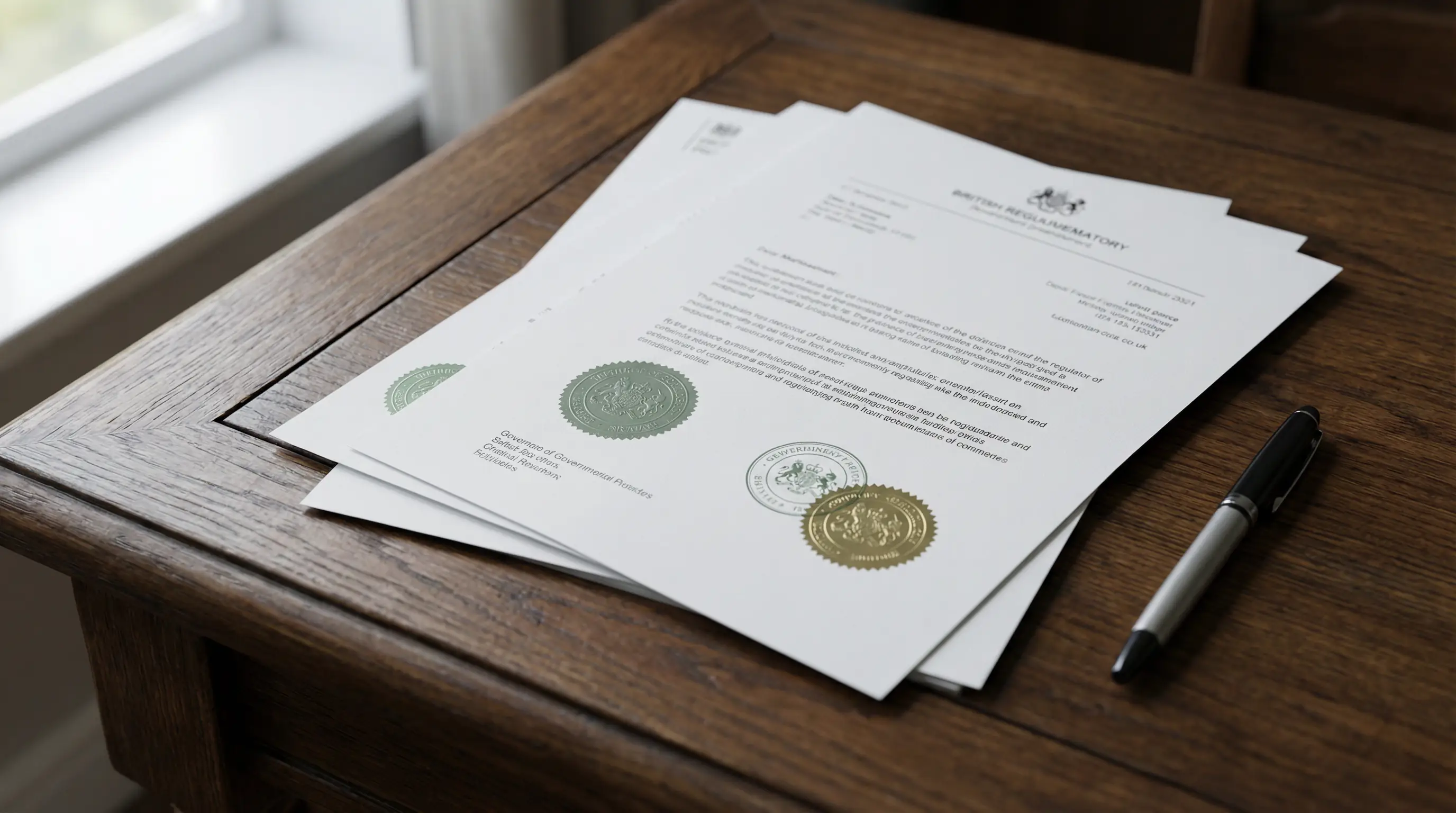 UK Gambling Commission regulatory documents and licensing framework visual representation